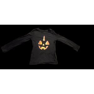 Halloween fall pumpkin Jack o lantern unicorn orange black yellow long sleeve 6
